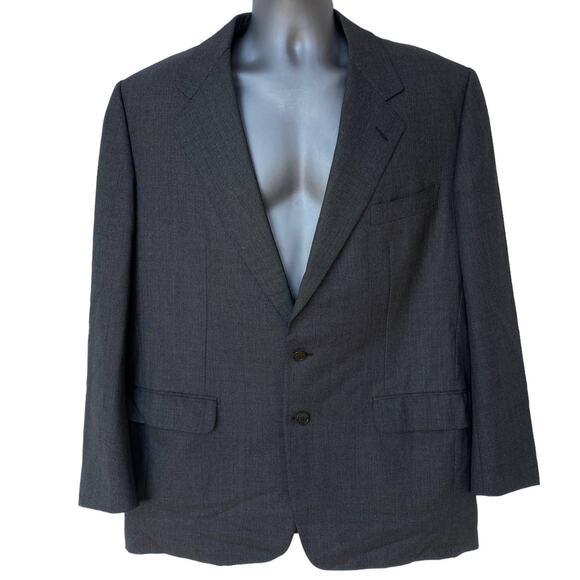Vintage Barneys New York Blazer Bruno Gray Black Micro Check Jacket Mens Size 46 - Picture 13 of 13